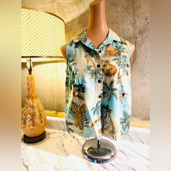 Vintage 1960’s Hilo Hattie Hawaiian Pin-Up Top - Picture 2 of 4